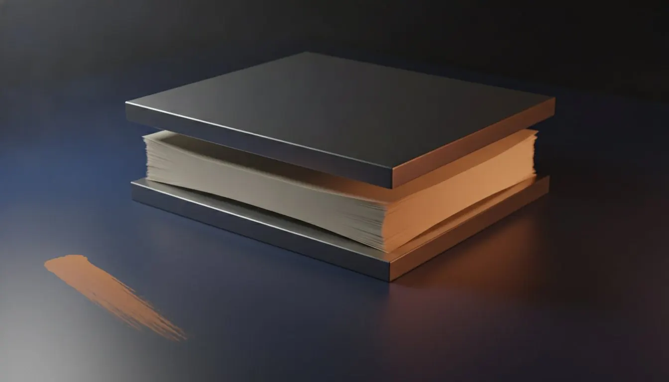 A large stack of paper reduced to a thin one